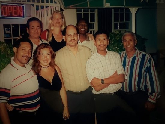 Colleagues at Isla Refineria Curacao in 2000